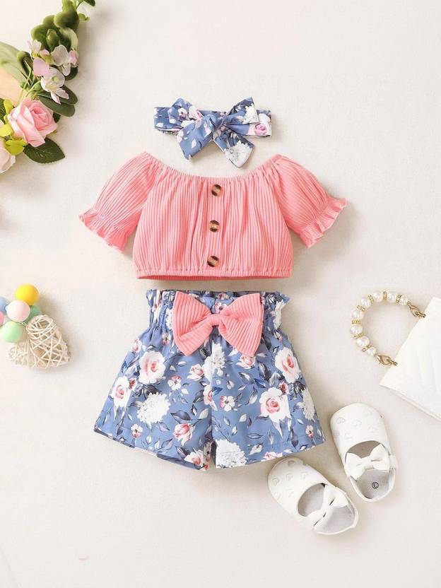 AVOVU Baby Girls Casual Top Top, Shorts