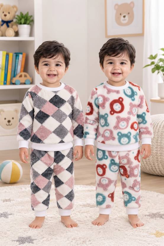 EloraKids Baby Boys & Baby Girls Casual Sweatshirt Sweatpant