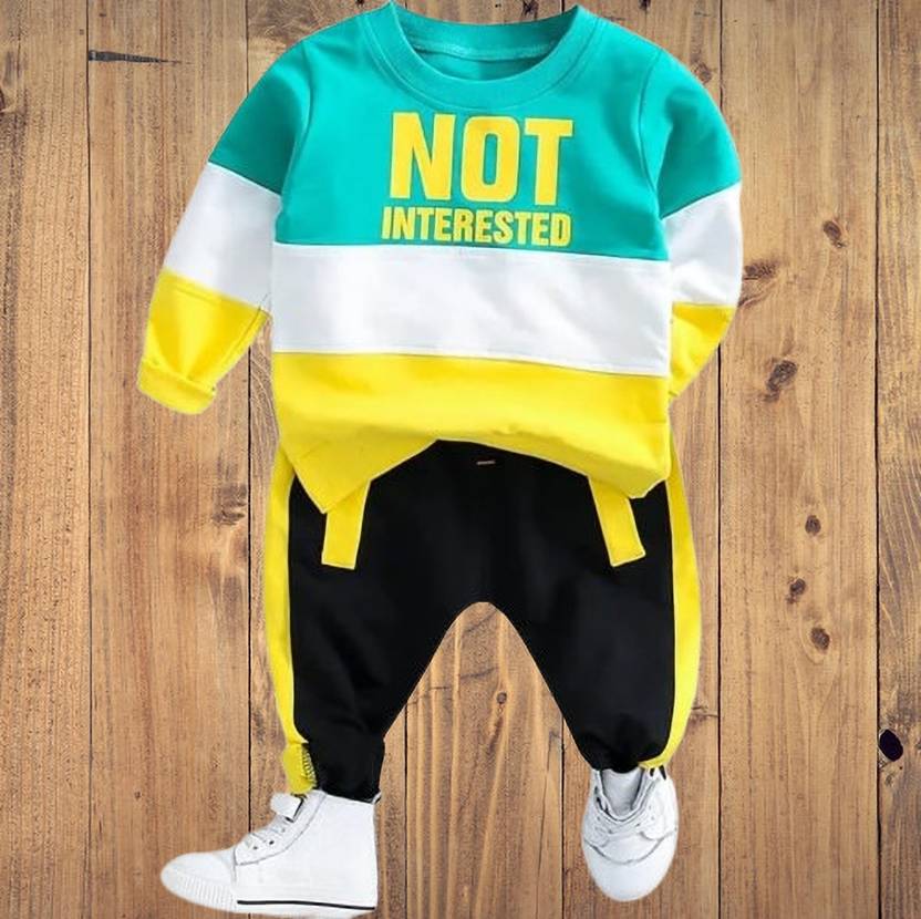 Ameeha Baby Boys & Baby Girls Casual Sweatshirt Track Pants