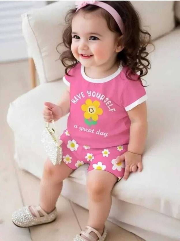ARlamode Girls Casual T-shirt Shorts
