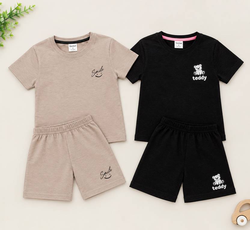 EloraKids Baby Boys & Baby Girls Casual T-shirt Pant