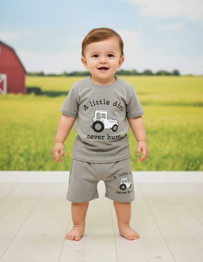 ISANAFASHION Baby Boys Casual T-shirt Shorts