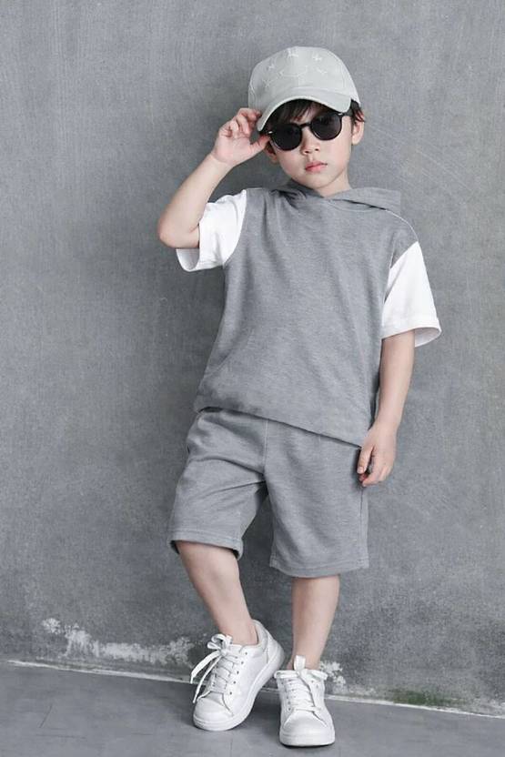 BENTGRASS Boys Casual T-shirt Shorts