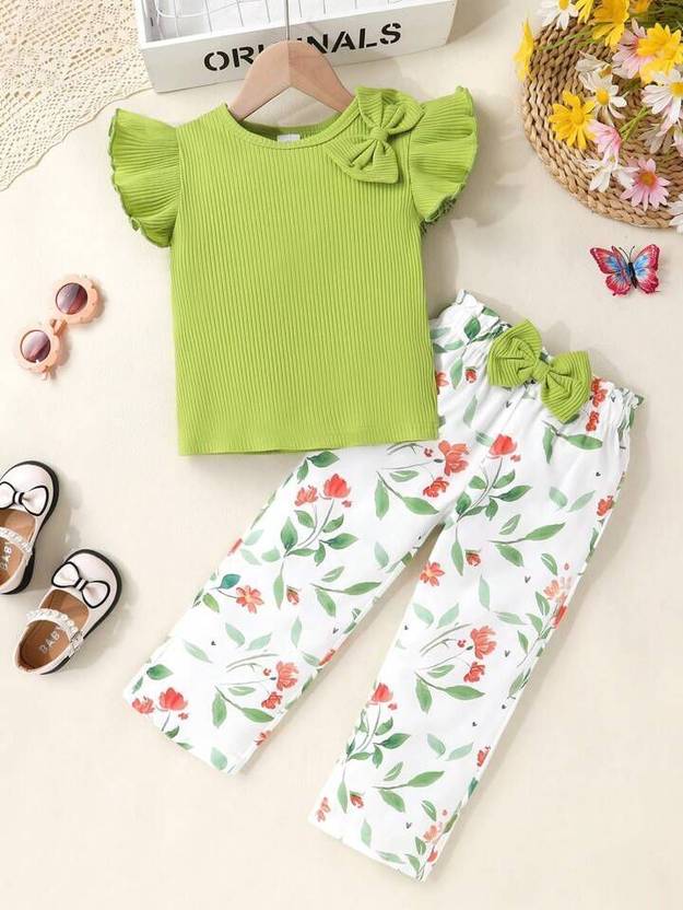 PATTZALA Girls Party(Festive) Top Pant