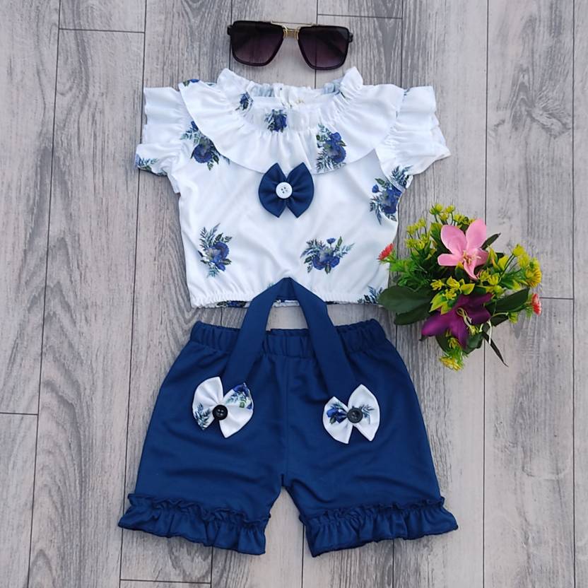 tony fashion Girls Casual Top Shorts