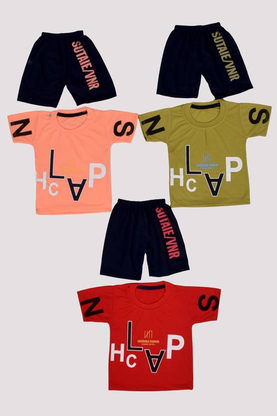 ALUXDON Baby Boys Casual T-shirt Capri