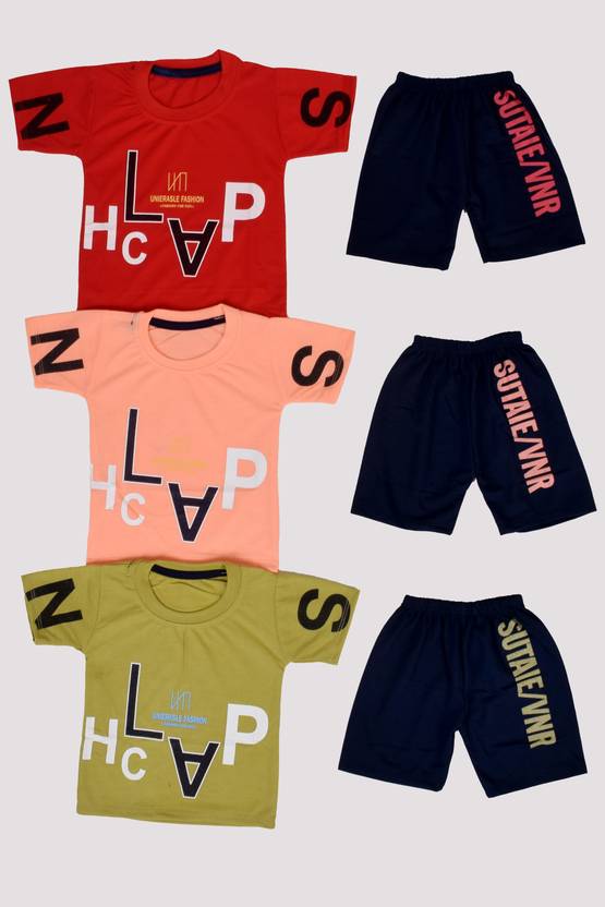 ALUXDON Baby Boys Casual T-shirt Capri
