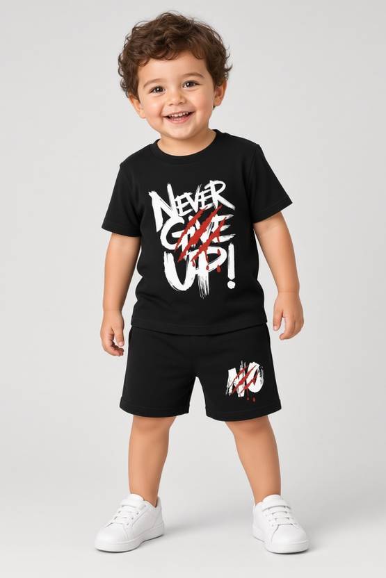 BENTGRASS Boys & Girls Casual T-shirt Shorts