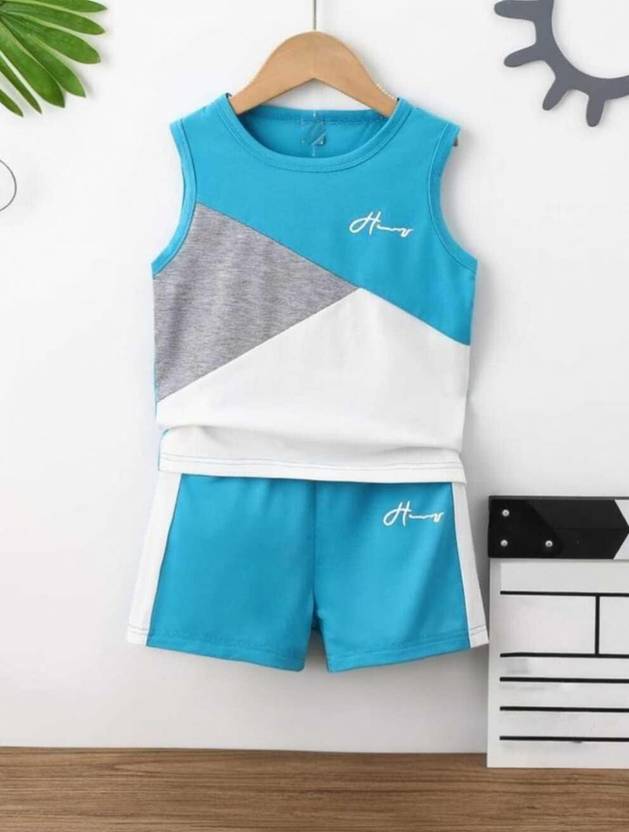 ELPIXIE FASHION Baby Boys & Baby Girls Casual T-shirt Shorts