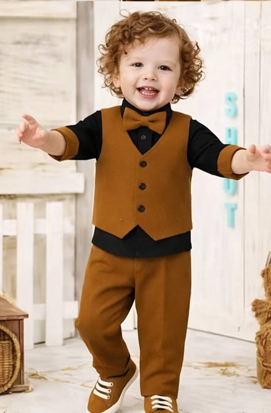 Bleckz Someak Baby Boys Party(Festive) Shirt Pant