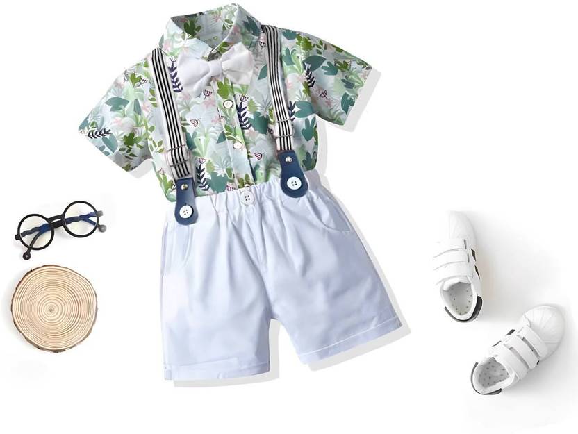Foursix Baby Boys & Baby Girls Party(Festive) Shirt Shorts