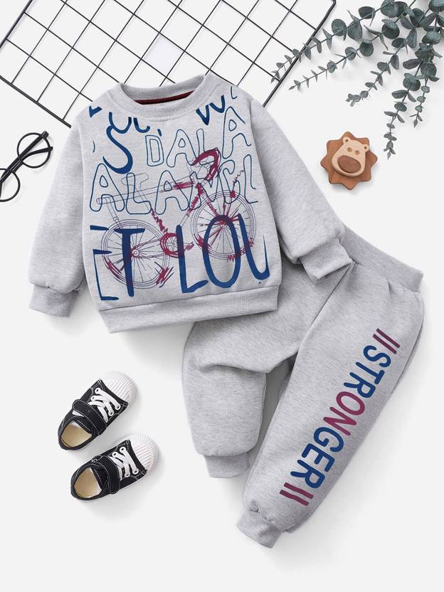 SANDOLL Boys & Girls Casual Sweatshirt Sweatpant