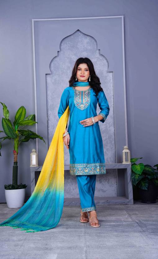 7Tiara Baby Girls Party(Festive) Kurta Pant