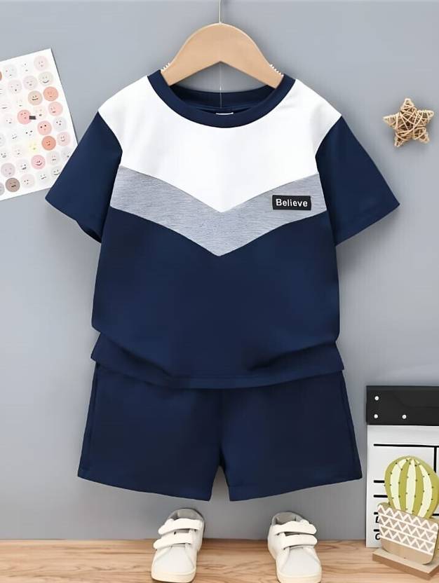 ELPIXIE FASHION Baby Boys & Baby Girls Casual T-shirt Shorts