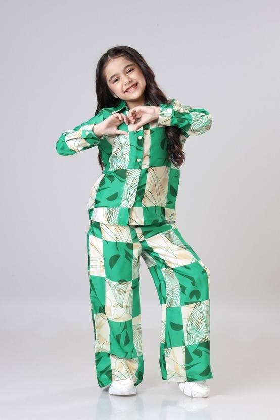 LAXNEEP Girls Party(Festive) Shirt Pant