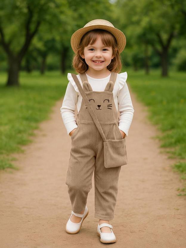 Ninas Baby Girls Party(Festive) Top Dungaree