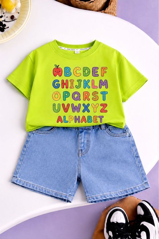 RFR Baby Boys & Girls Casual T-shirt Shorts, Red - Image 10