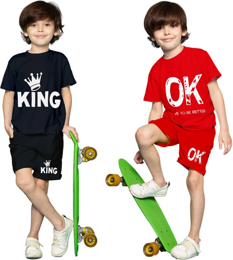 Kuchipoo Boys Casual T-shirt Shorts