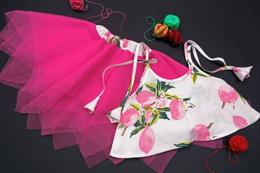 Anneca Baby Girls Festive & Party, Wedding, Casual Top and Skirt Set