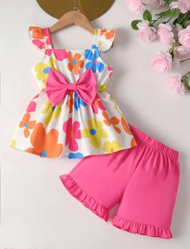 AKBROTHERS Baby Girls Party(Festive) Dress Shorts