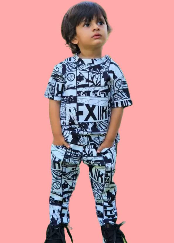 Nakshatra Boys Casual T-shirt Trouser