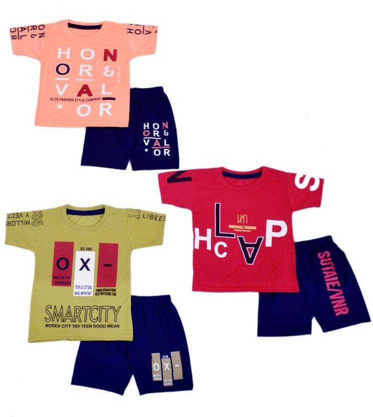 ALUXDON Baby Boys Casual T-shirt Shorts