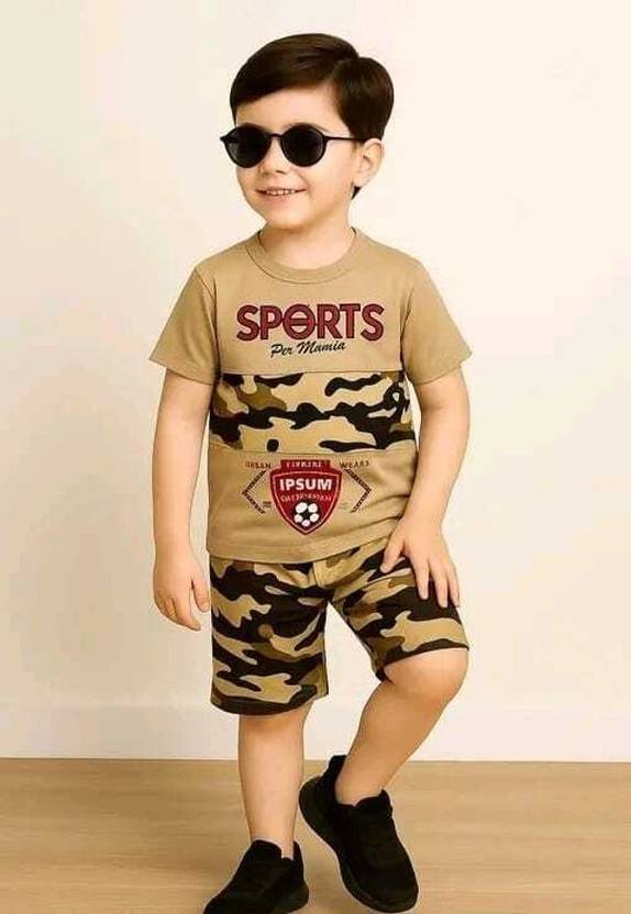 ISANAFASHION Boys Casual T-shirt Shorts