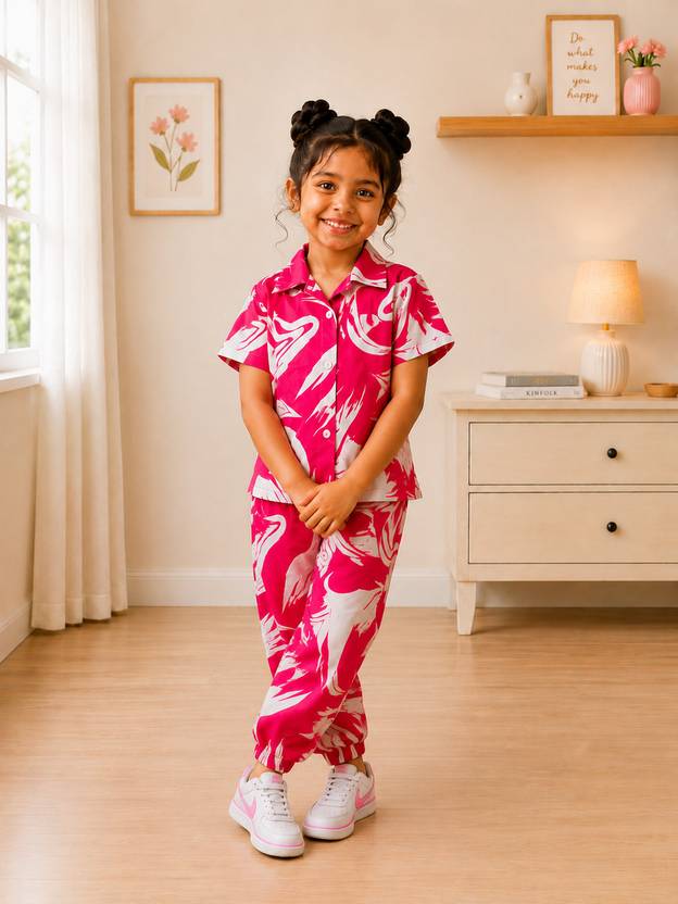Nottok Girls Casual Shirt Pant
