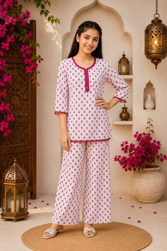 7Tiara Girls Casual Tunic Pyjama