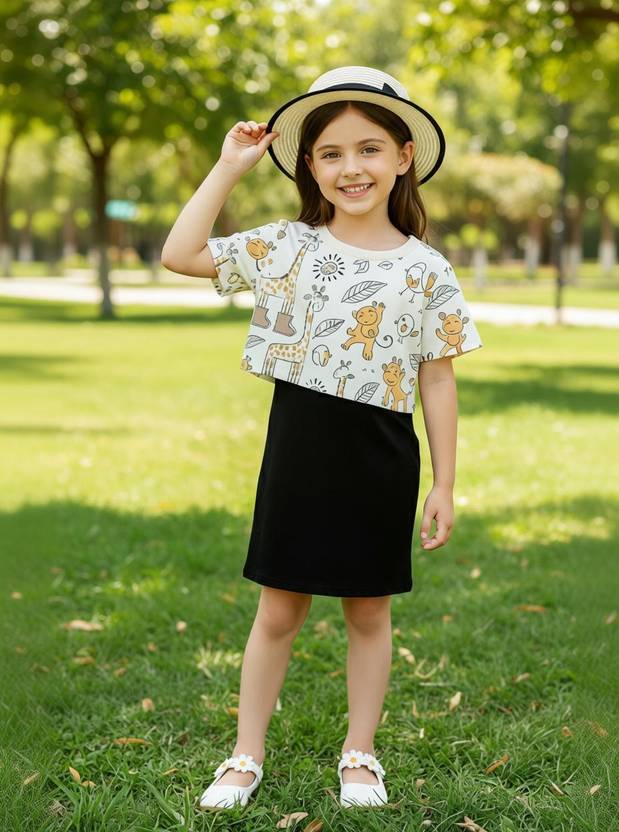 BrisaEnterprise Girls Casual Dress Dungaree