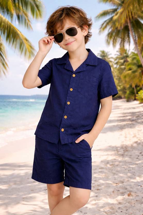 ZION Boys Casual Shirt Shorts