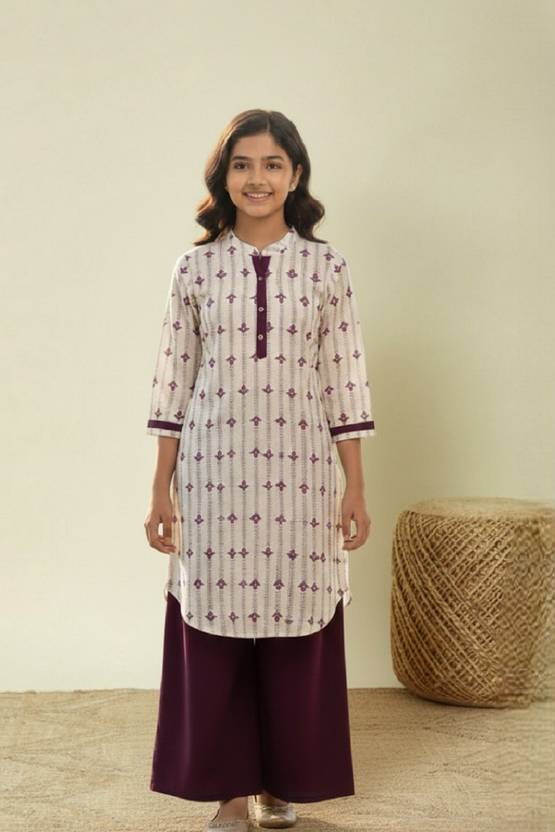 7Tiara Girls Casual Kurta Pant