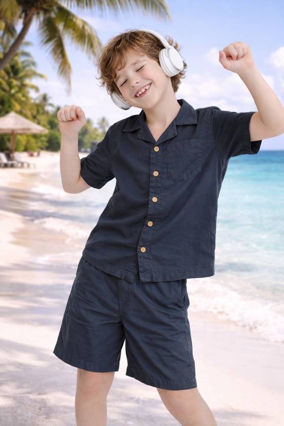 ZION Boys & Girls Casual Shirt Shorts