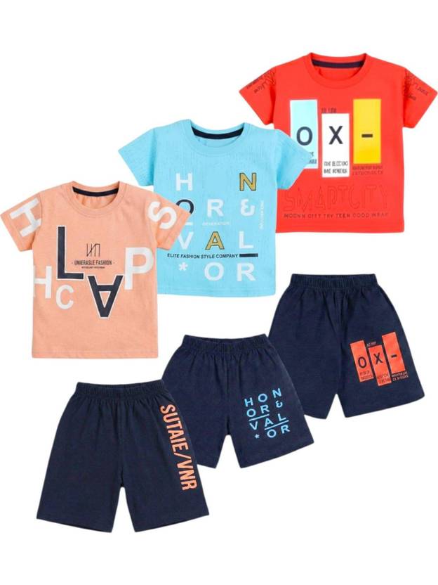 ALUXDON Boys Casual T-shirt Shorts
