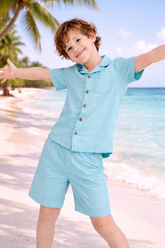 ZION Boys & Girls Casual Shirt Shorts