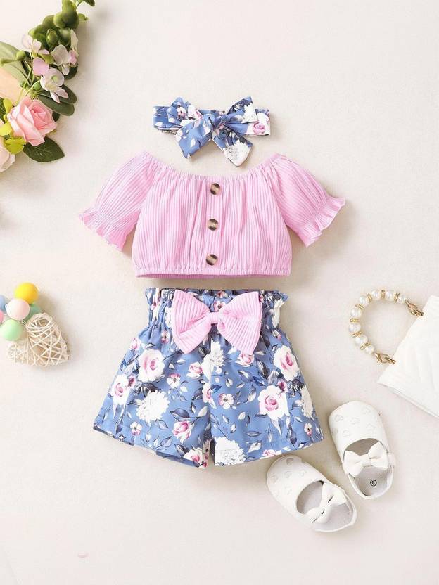 AVOVU Baby Girls Casual Top Top, Shorts