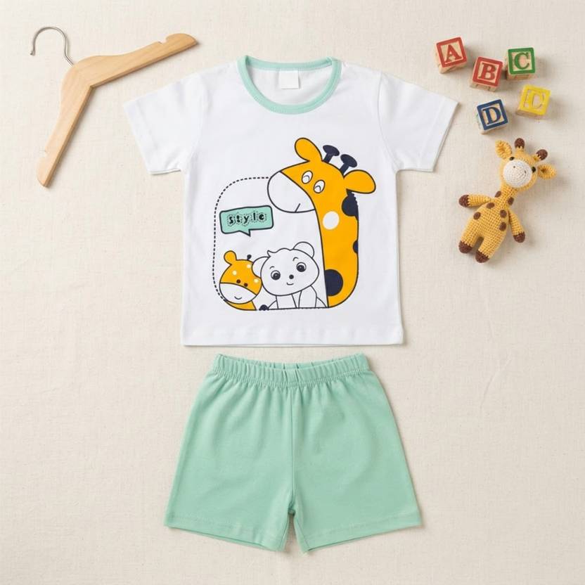 CHOZI Baby Boys & Baby Girls Casual T-shirt Shorts