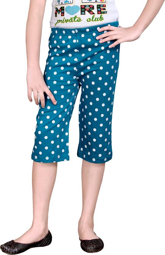 SINI MINI Capri For Girls Casual Printed Cotton Jersey