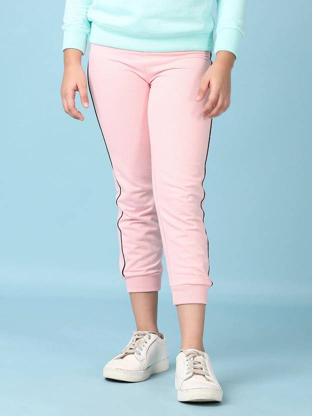 V-MART Capri For Girls Casual Solid Cotton Blend