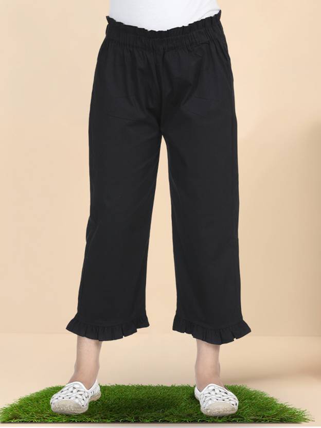 CUTIEKINS Capri For Girls Casual Solid Cotton Lycra Blend