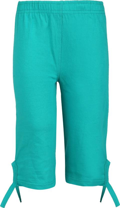 SINI MINI Capri For Girls Casual Solid Pure Cotton