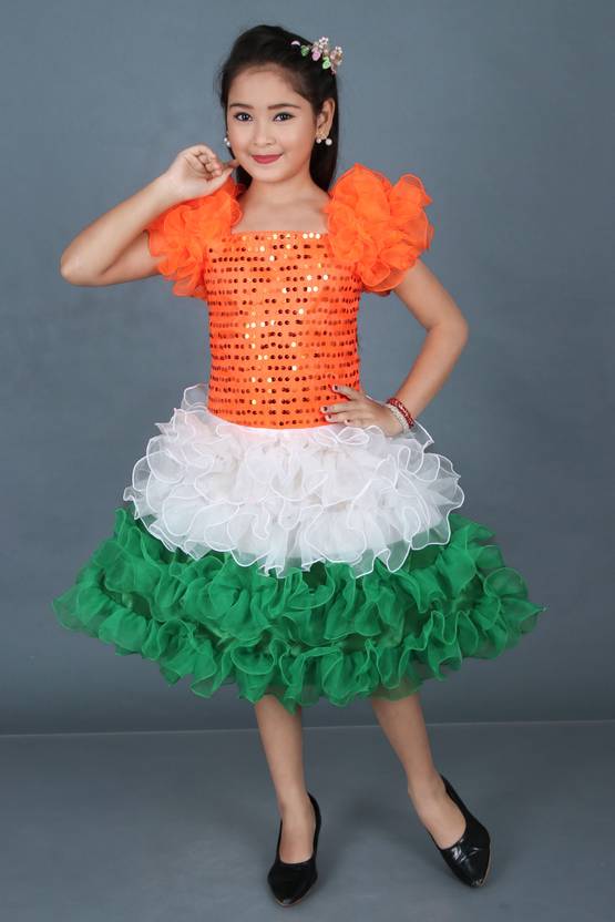 arkolkata Girls Below Knee Party Dress