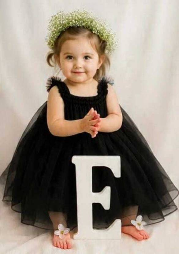 BM7STAR Baby Girls Midi/Knee Length Festive/Wedding Dress
