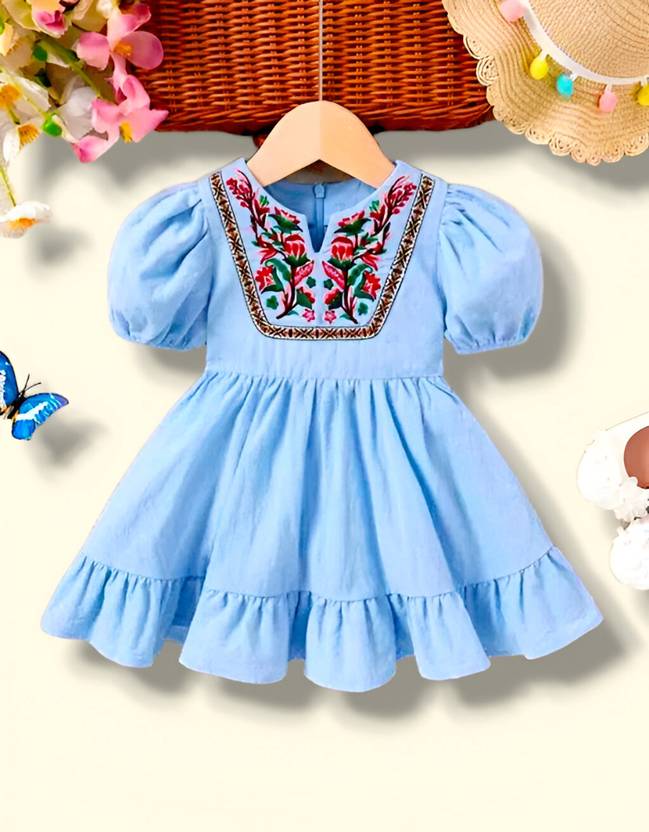 Twinkle Fashion Girls Below Knee Casual Dress