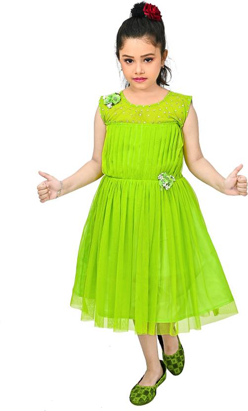 WILD EMPIRE Girls Calf Length Casual Dress