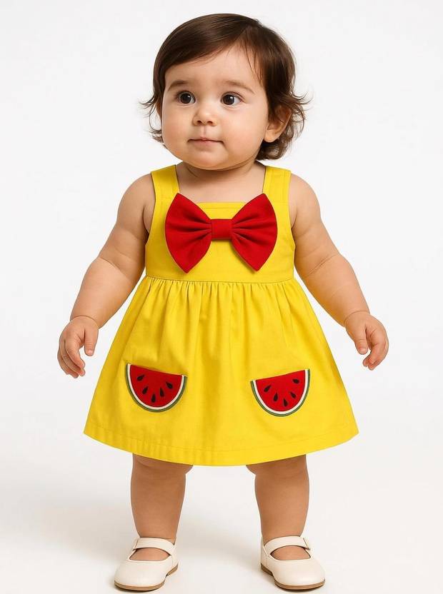 OF FASHION Baby Girls Midi/Knee Length Casual Dress