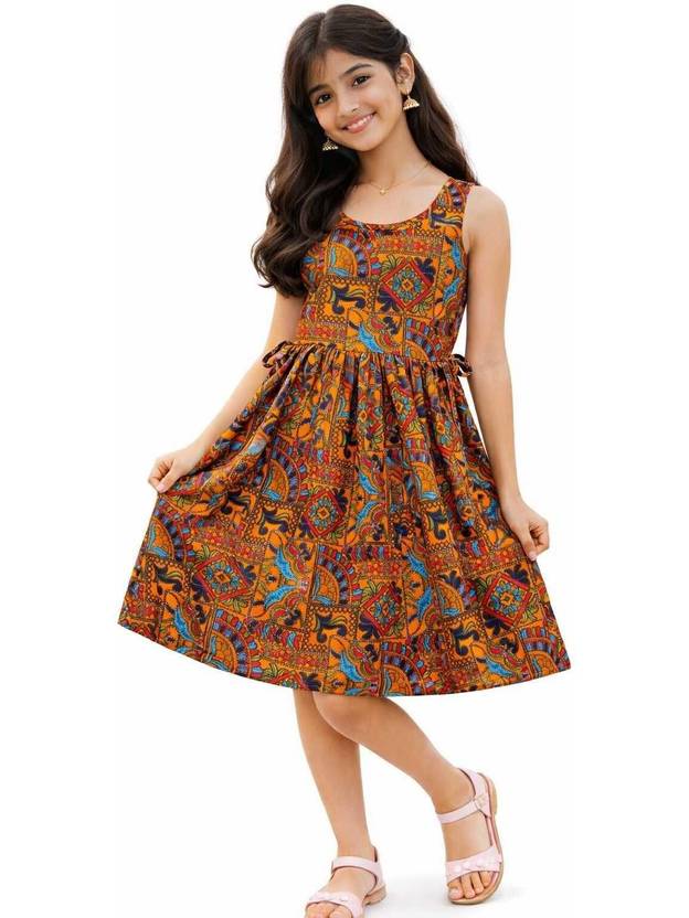 AjLuk Indi Girls Above Knee Casual Dress