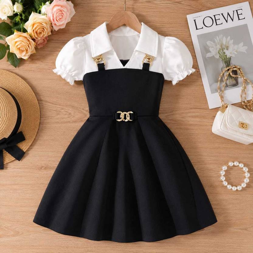 MRAKIBGARMENTS Girls Midi/Knee Length Party Dress