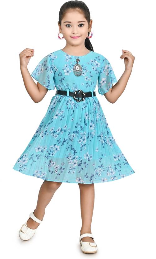 carrydreams lifestyle Girls Midi/Knee Length Casual Dress