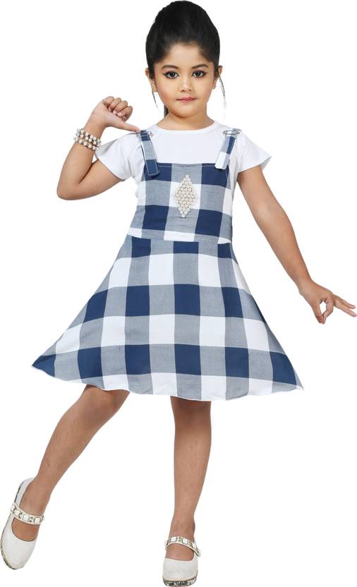 CUTIEKINSS Girls Midi/Knee Length Casual Dress
